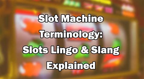  slot machine terminology